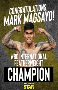 Mark Magsayo: WBO International Featherweight Champion